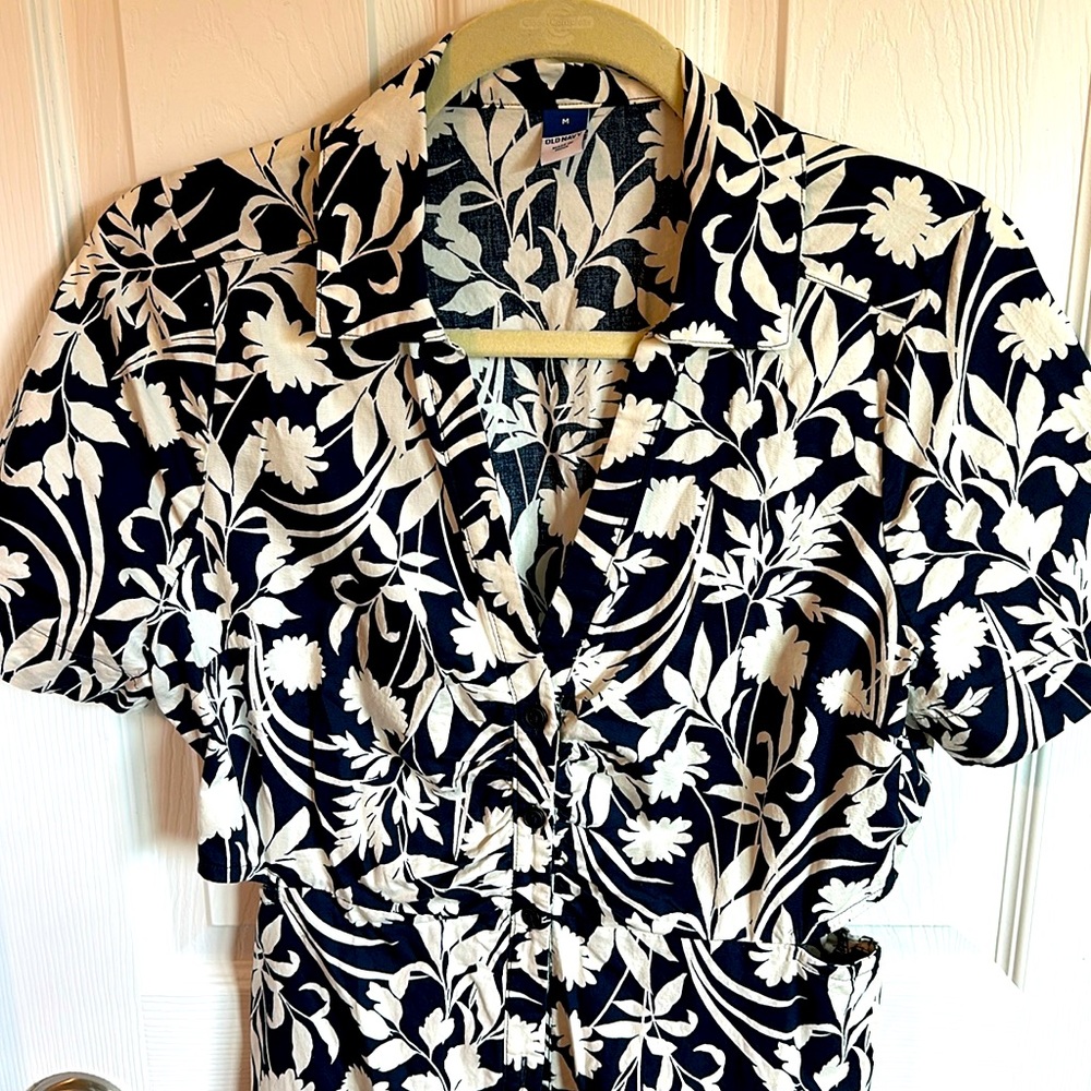 Poplin Button down dress with Cut Outs